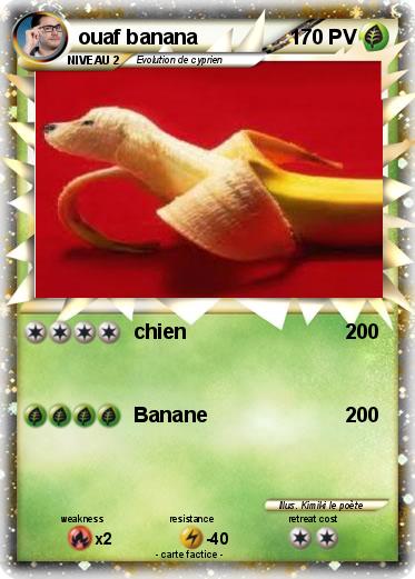Pokemon ouaf banana