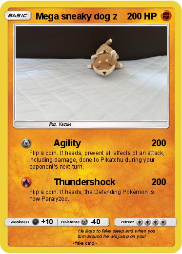 Pokemon Mega sneaky dog z