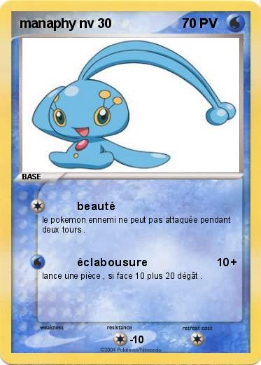 Pokemon manaphy nv 30