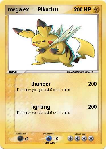 Pokemon mega ex      Pikachu