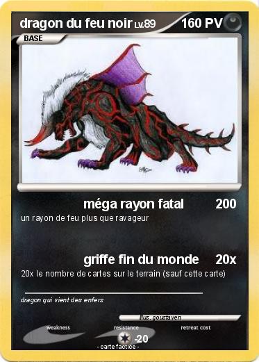 Pokemon dragon du feu noir