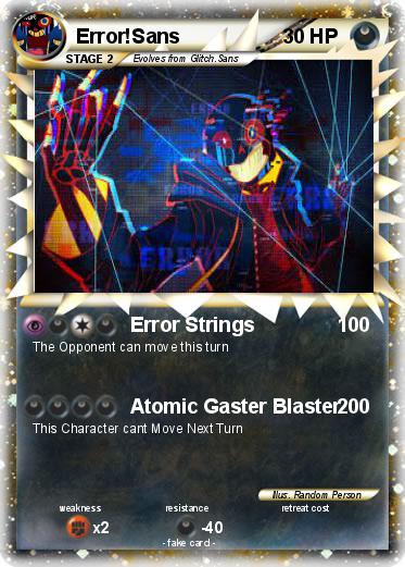 Pokemon Error!Sans