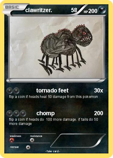 Pokemon clawritzer.            58