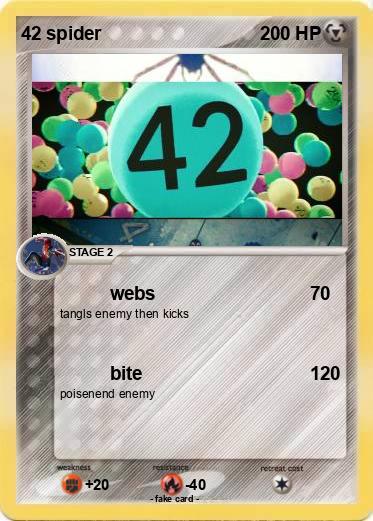Pokemon 42 spider