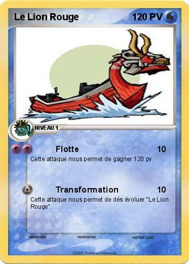 Pokemon Le Lion Rouge
