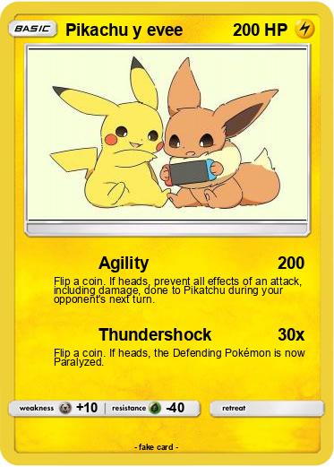 Pokemon Pikachu y evee