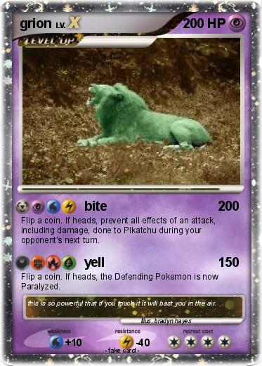 Pokemon grion