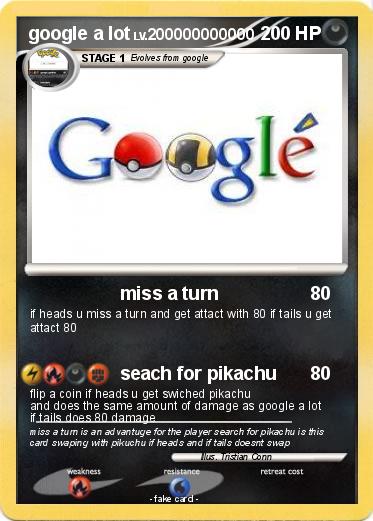 Pokemon google a lot