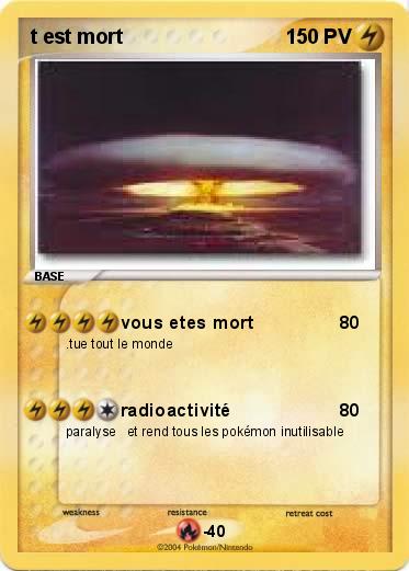 Pokemon t est mort
