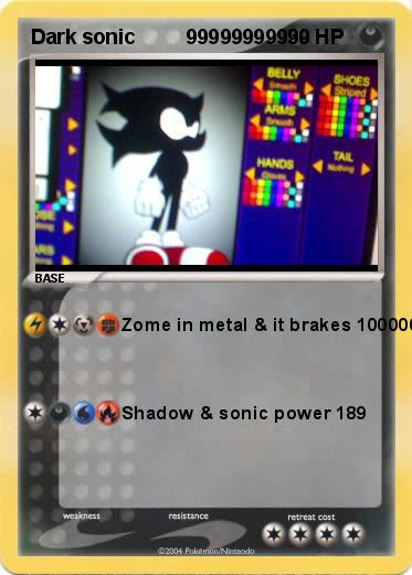 Pokemon Dark sonic         99999999999
