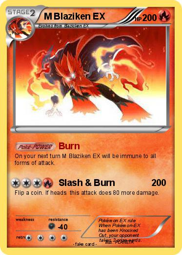 Pokemon M Blaziken EX