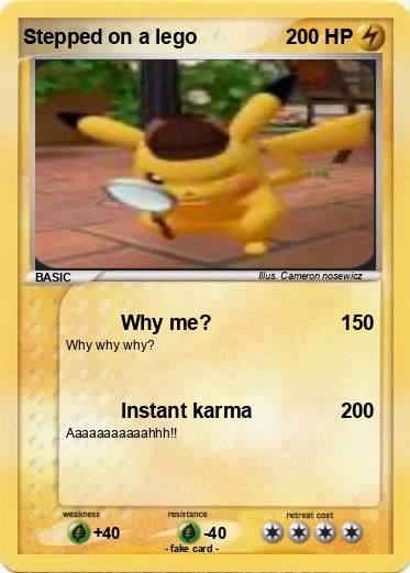 Pokemon Stepped on a lego