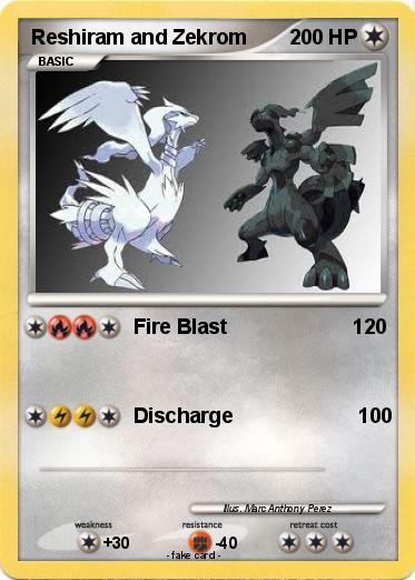 Pokemon Reshiram and Zekrom