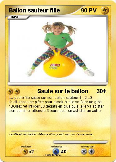 Pokemon Ballon sauteur fille