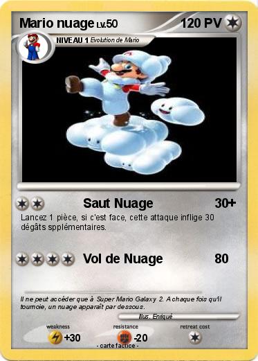 Pokemon Mario nuage