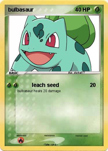Pokemon bulbasaur