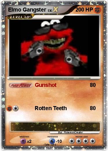 Pokemon Elmo Gangster