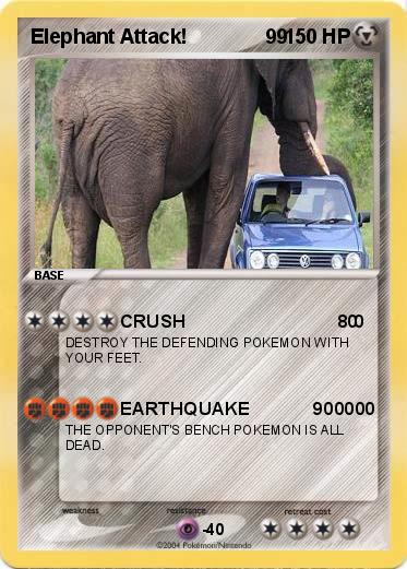 Pokemon Elephant Attack!              99