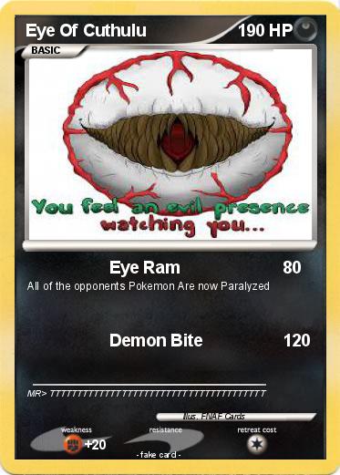 Pokemon Eye Of Cuthulu
