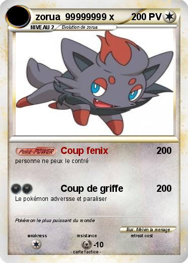 Pokemon zorua  99999999 x