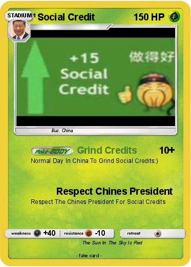 Pokemon Social Credit