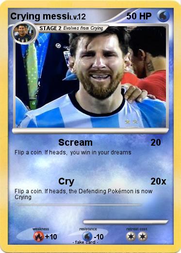 Pokemon Crying messi