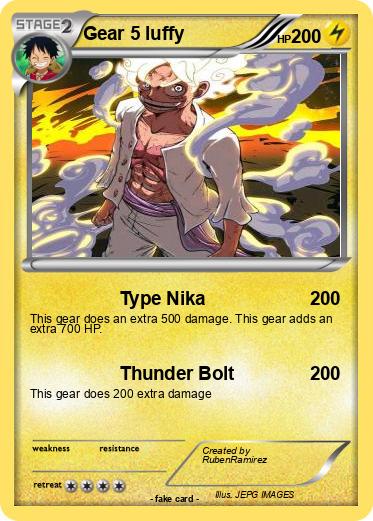 Pokemon Gear 5 luffy