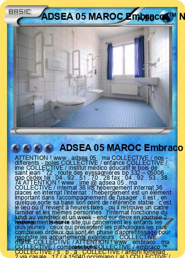 Pokemon ADSEA 05 MAROC Embraco ™ NB 3119 Z COLLECTIVE UNITÉ A INTERNAT MAROC IME MAROC