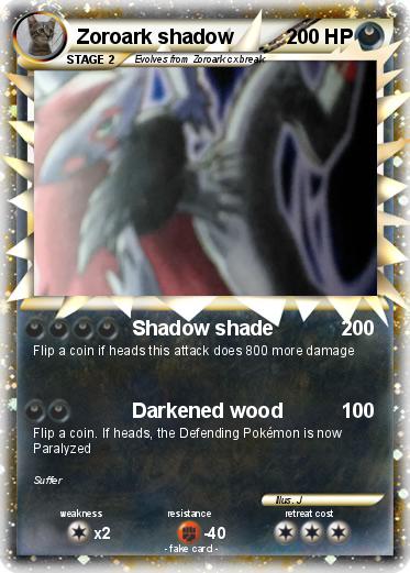 Pokemon Zoroark shadow