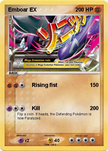 Pokemon Emboar EX