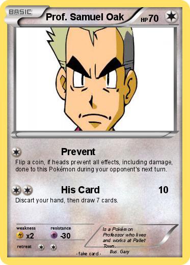 Pokemon Prof. Samuel Oak