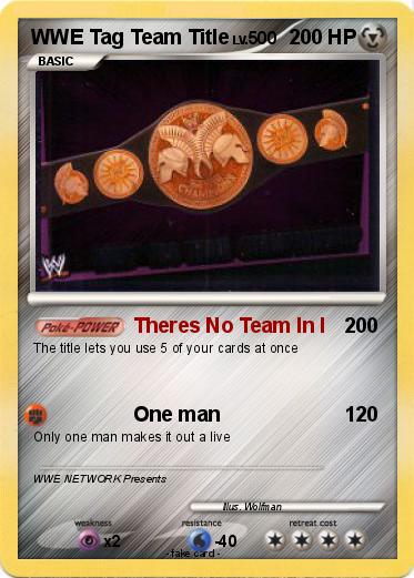 Pokemon WWE Tag Team Title