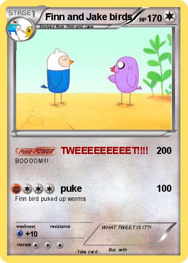 Pokemon Finn and Jake birds