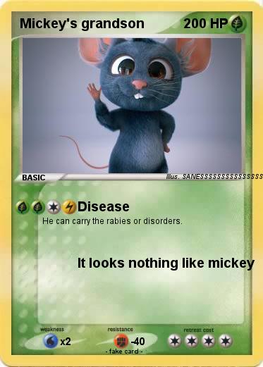 Pokemon Mickey's grandson