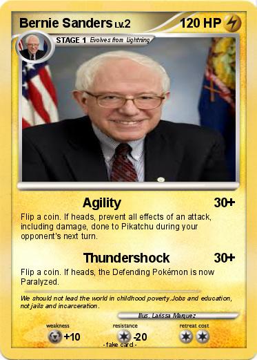 Pokemon Bernie Sanders
