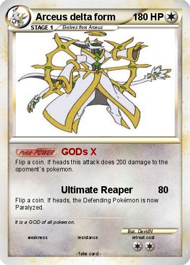 Pokemon Arceus delta form