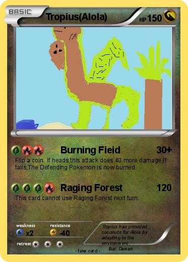 Pokemon Tropius(Alola)