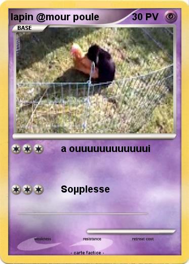 Pokemon lapin @mour poule
