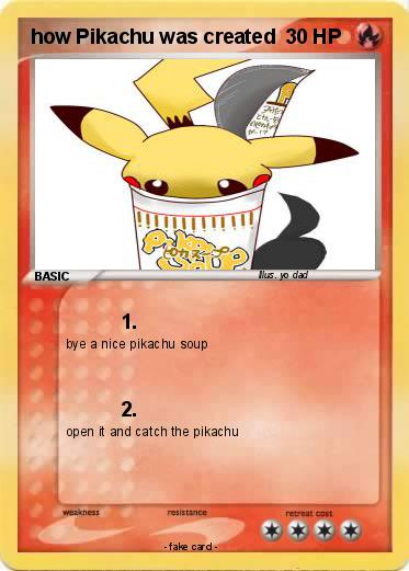 Pokemon how Pikachu was created