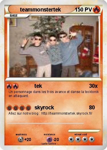 Pokemon teammonstertek