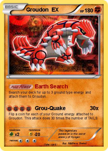 Pokemon Groudon  EX