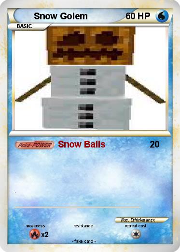 Pokemon Snow Golem