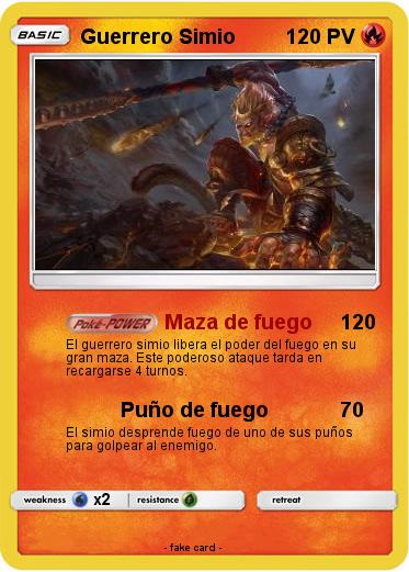 Pokemon Guerrero Simio
