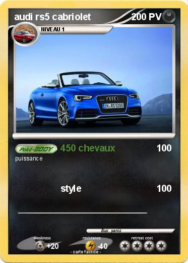 Pokemon audi rs5 cabriolet