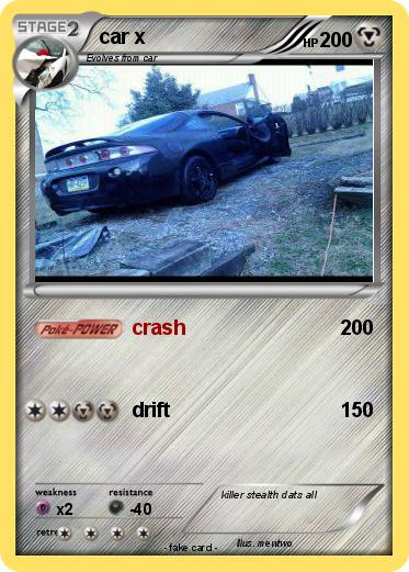 Pokemon car x