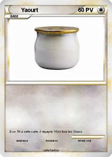 Pokemon Yaourt