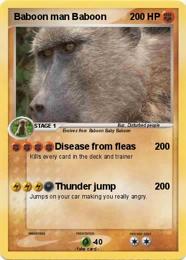 Pokemon Baboon man Baboon