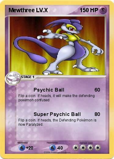 Pokemon Mewthree LV.X