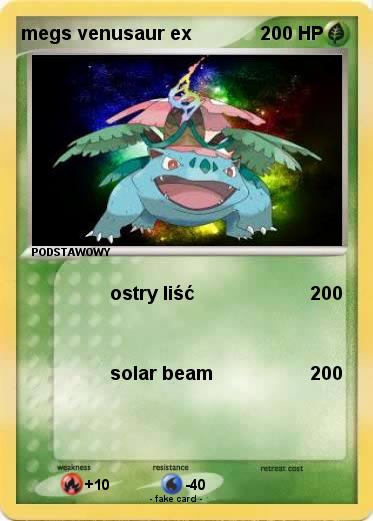 Pokemon megs venusaur ex