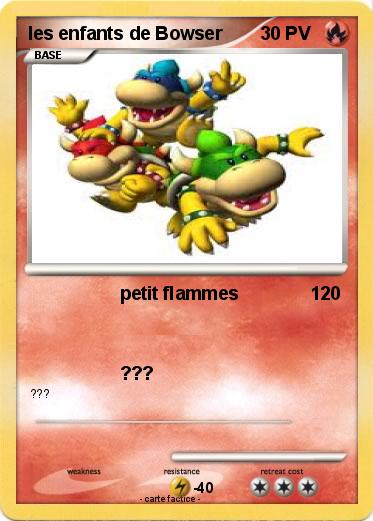 Pokemon les enfants de Bowser